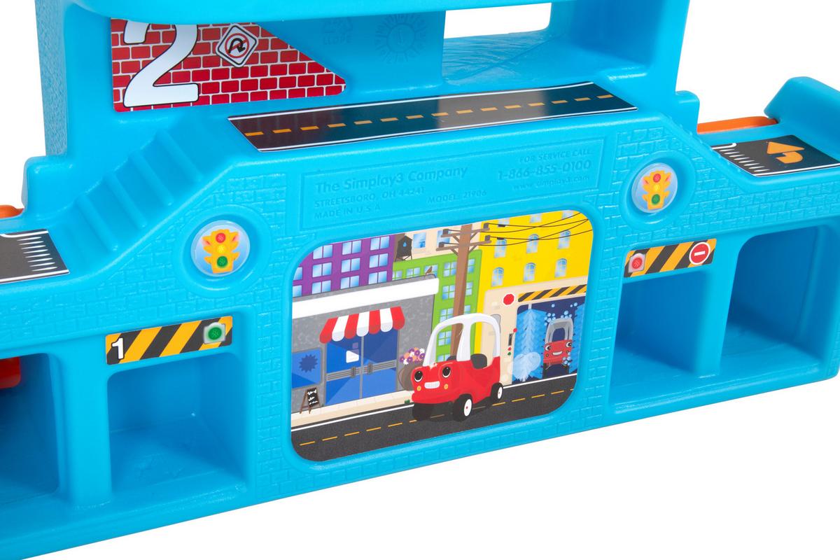 Autogarage Simplay 3 Ab 1,5 Jahren Tragbar - Multicolor, Basics, Kunststoff (64,5/23,8/38,1cm)
