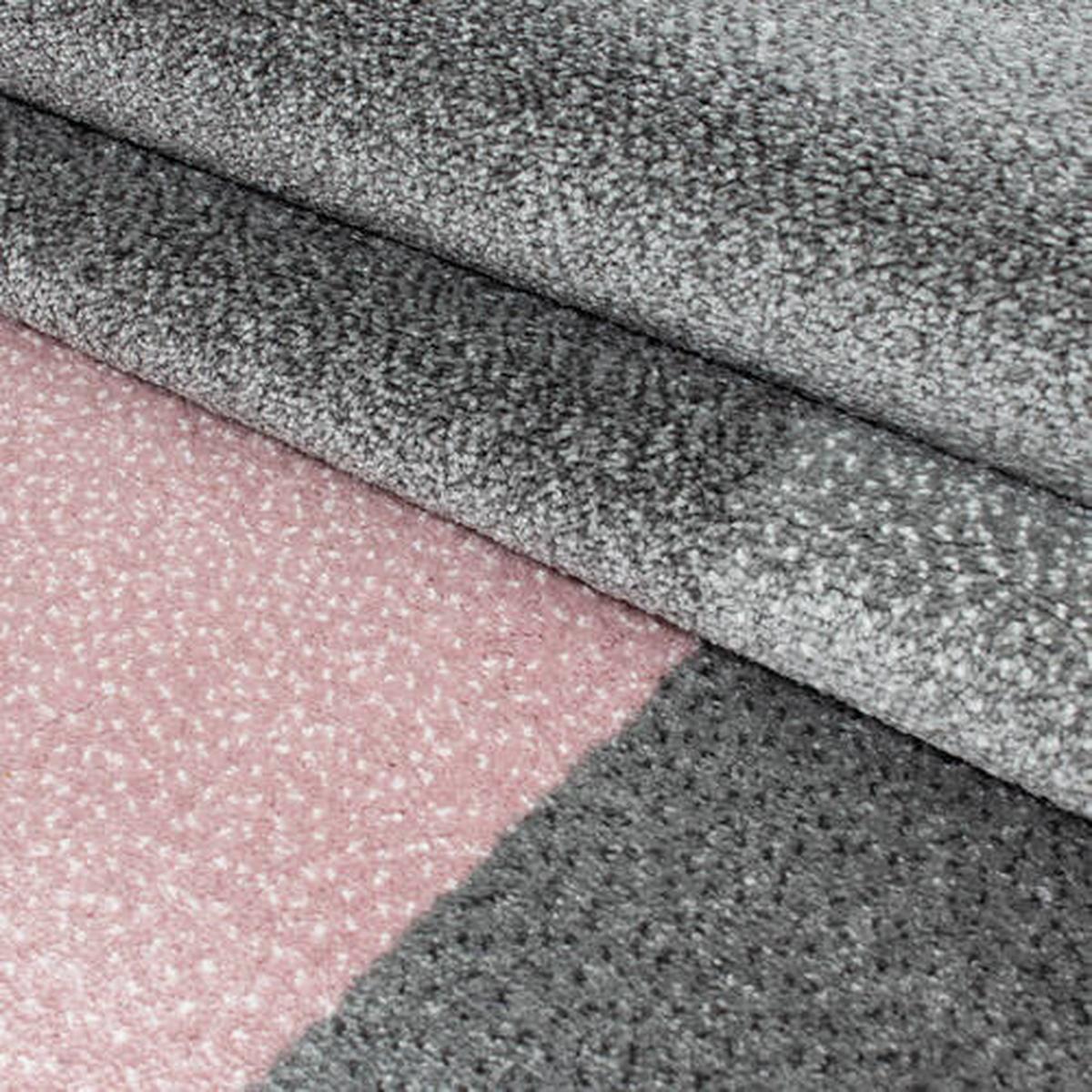 Webteppich Lucca - Pink, Trend, Textil (80/250cm) - Novel