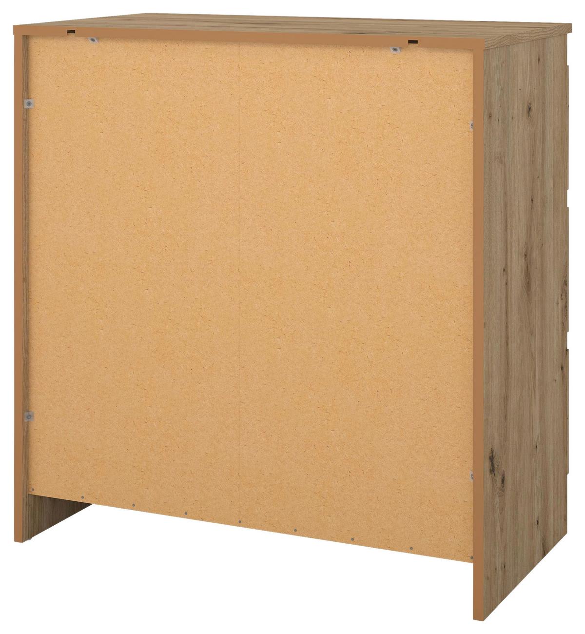 Komoda MARA 3 dub Artisan - dub artisan, Konventionell, drevo (77/80/42cm) - Mömax