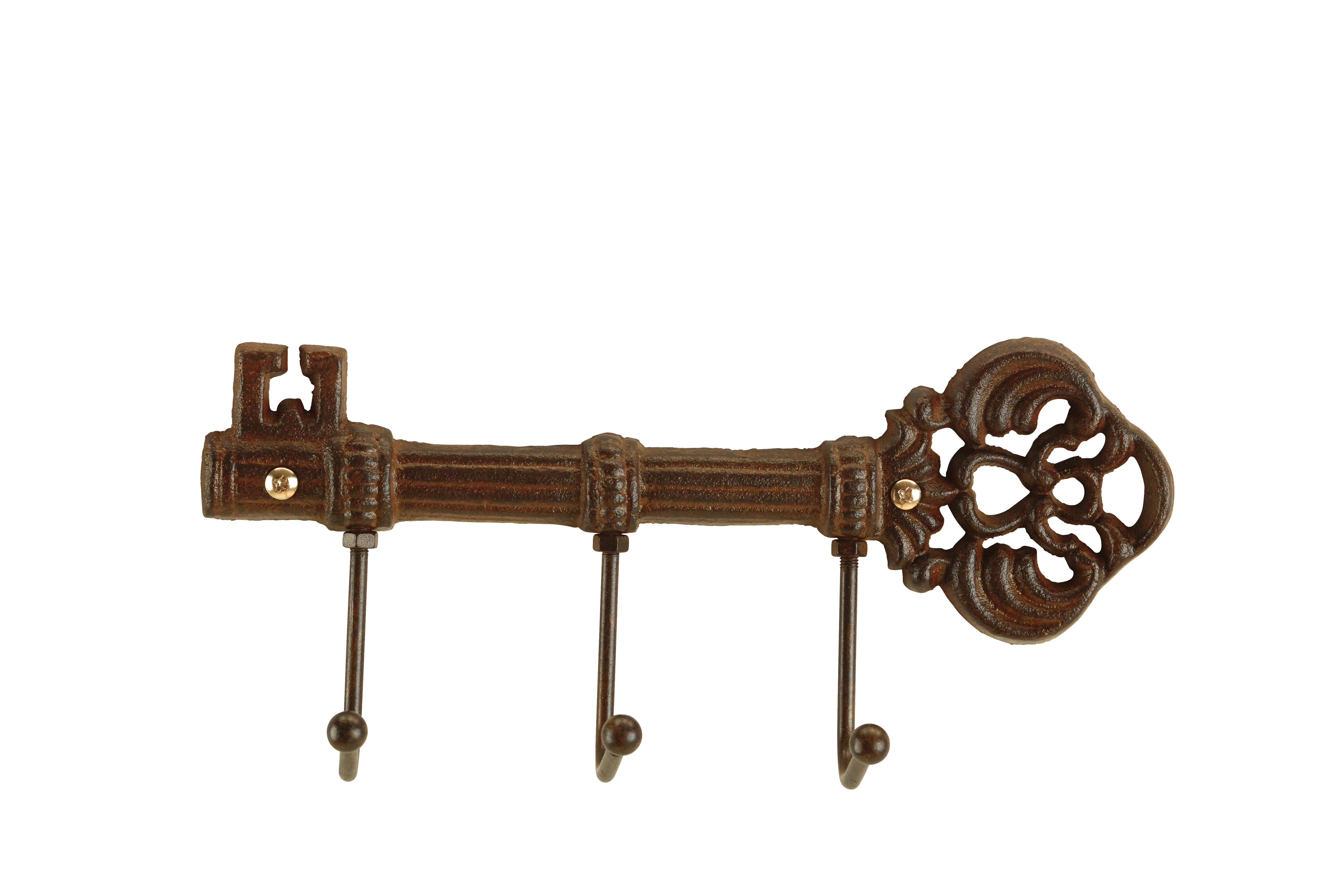 HÁČIK PIT - tmavohnedá, Romantik / Landhaus, kov (23/11/5cm) - Mömax