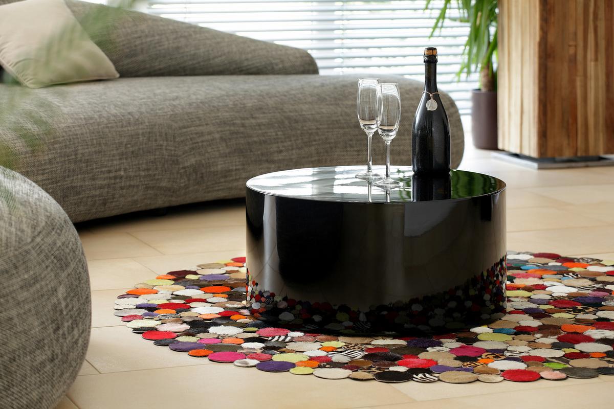 Couchtisch Schwarz Hochglanz L: 60 cm - Schwarz Hochglanz, Design, Holzwerkstoff (60/60/30cm) - Livetastic
