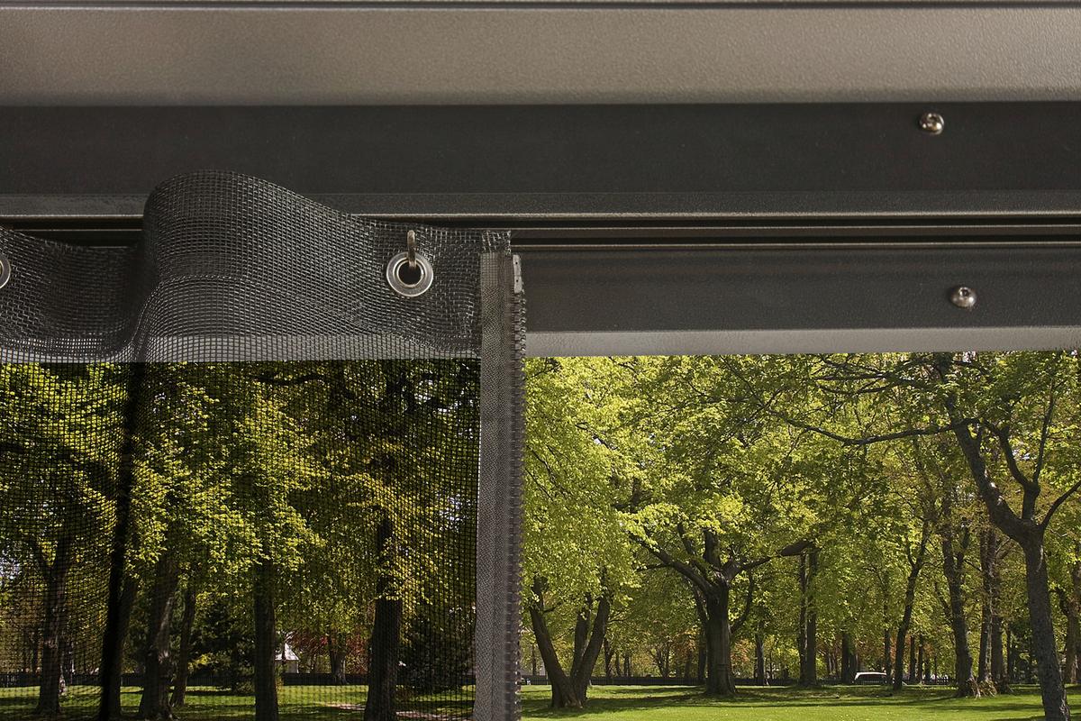 Pavillon Messina 483x363 Cm Wetterfest Gartenpavillon - Anthrazit, Basics, Metall (483/307/363cm)