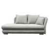 Liege Latte Beige inkl. Bettkasten Ottomane Rechts - Beige/Silberfarben, Design, Textil (224/84/99/107cm) - MID.YOU
