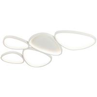 STROPNÉ LED SVIETIDLO WHITI - biela, Modern, kov/plast (109/55/5.2cm) - Mömax