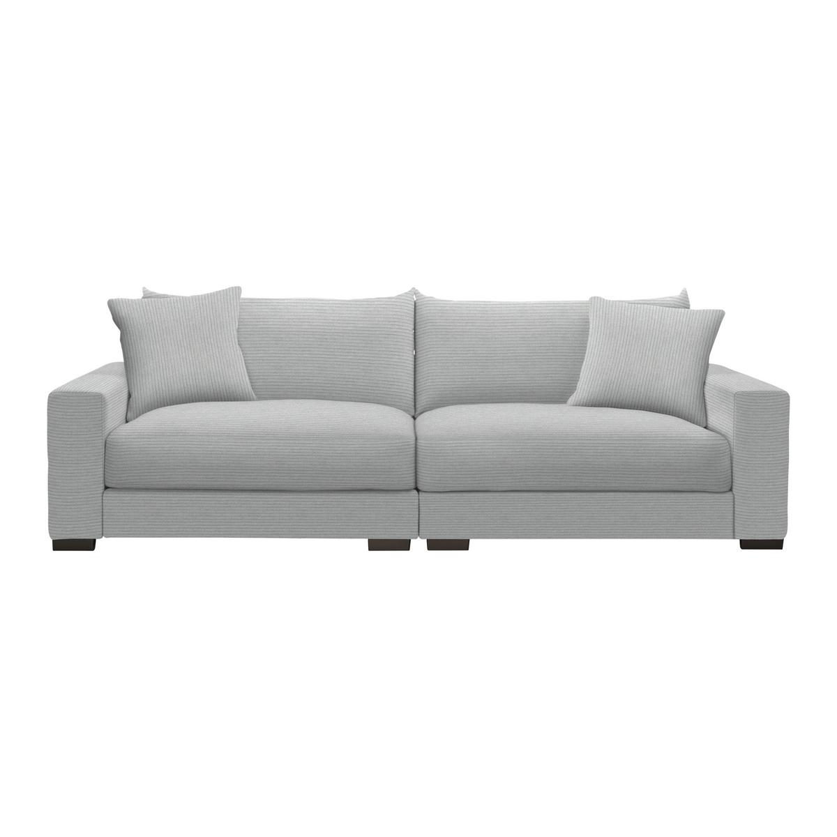 Mega pohovka PEDRO 1200, sivobéžový menčester - sivobéžová, Modern, kov/drevo (261/83/124cm) - Mömax