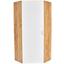Skriňa Tio - farby dubu/biela, Moderný, kompozitné drevo (80/80cm) Skriňa Tio - farby dubu/biela, Moderný, kompozitné drevo (80/80cm)