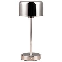 Akku-tischleuchte Tiana - Chromfarben, MODERN, Kunststoff/Metall (12,6/30cm) - Luca Bessoni