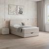 Boxspringová posteľ ACE 120x200, svetlosivá - čierna/svetlosivá, Modern, drevo/textil (120/200cm) - Bessagi Home
