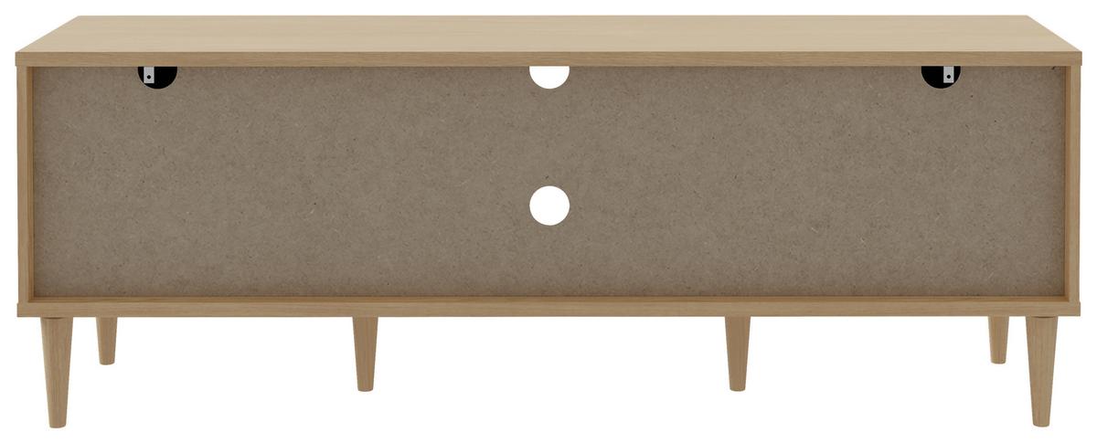 Komoda pod televizi CALASETTA š: 160 CM - barvy dubu/barvy zlata, Natur, kov/dřevo (159,8/57,8/41,4cm)