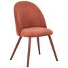 Vierfußstuhl Wando Cord Rotbraun Gepolstert - Rotbraun, Trend, Textil/Metall (53/84/54cm)