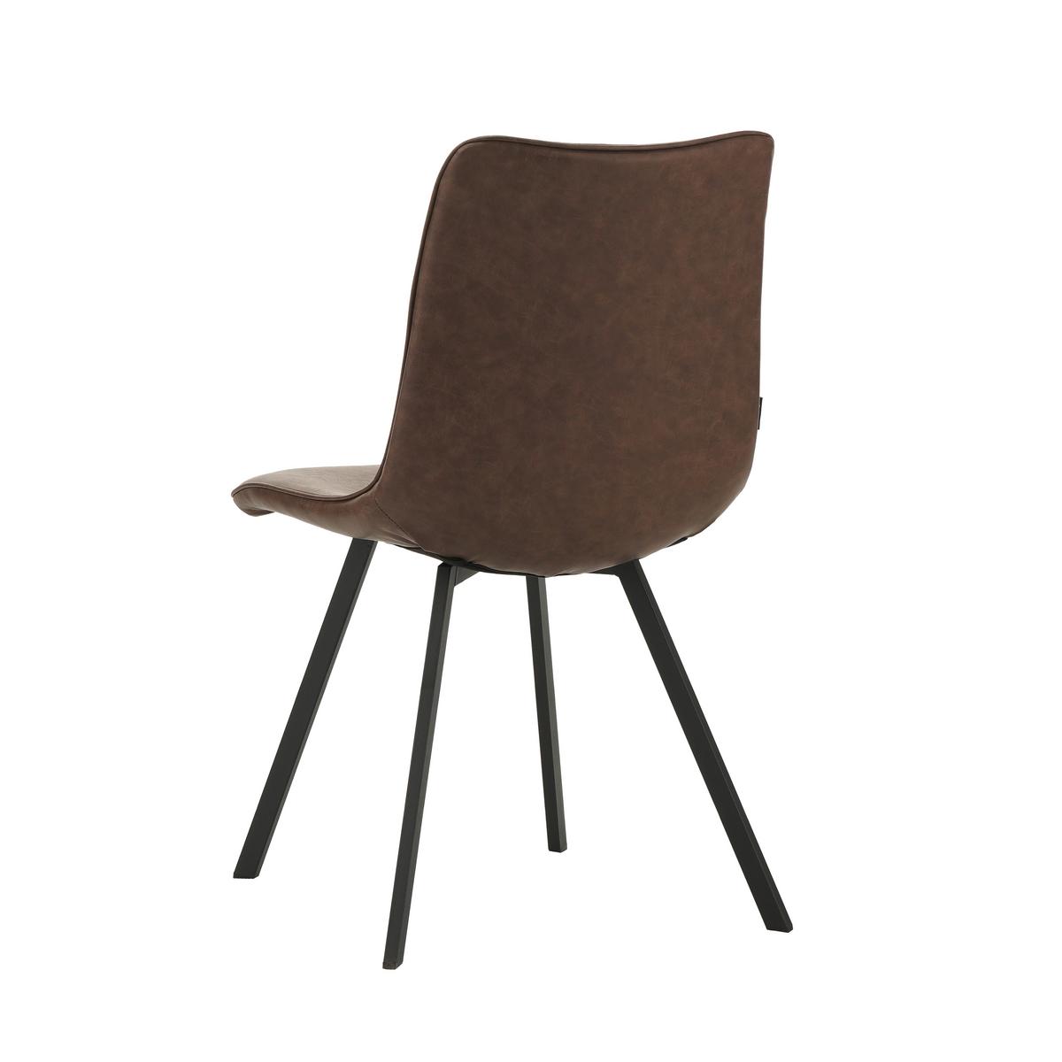 Stuhl-Set Liano Taupe, B: 45,5 cm - Taupe/Schwarz, MODERN, Textil/Metall (45,5/89,5/60cm) - MID.YOU
