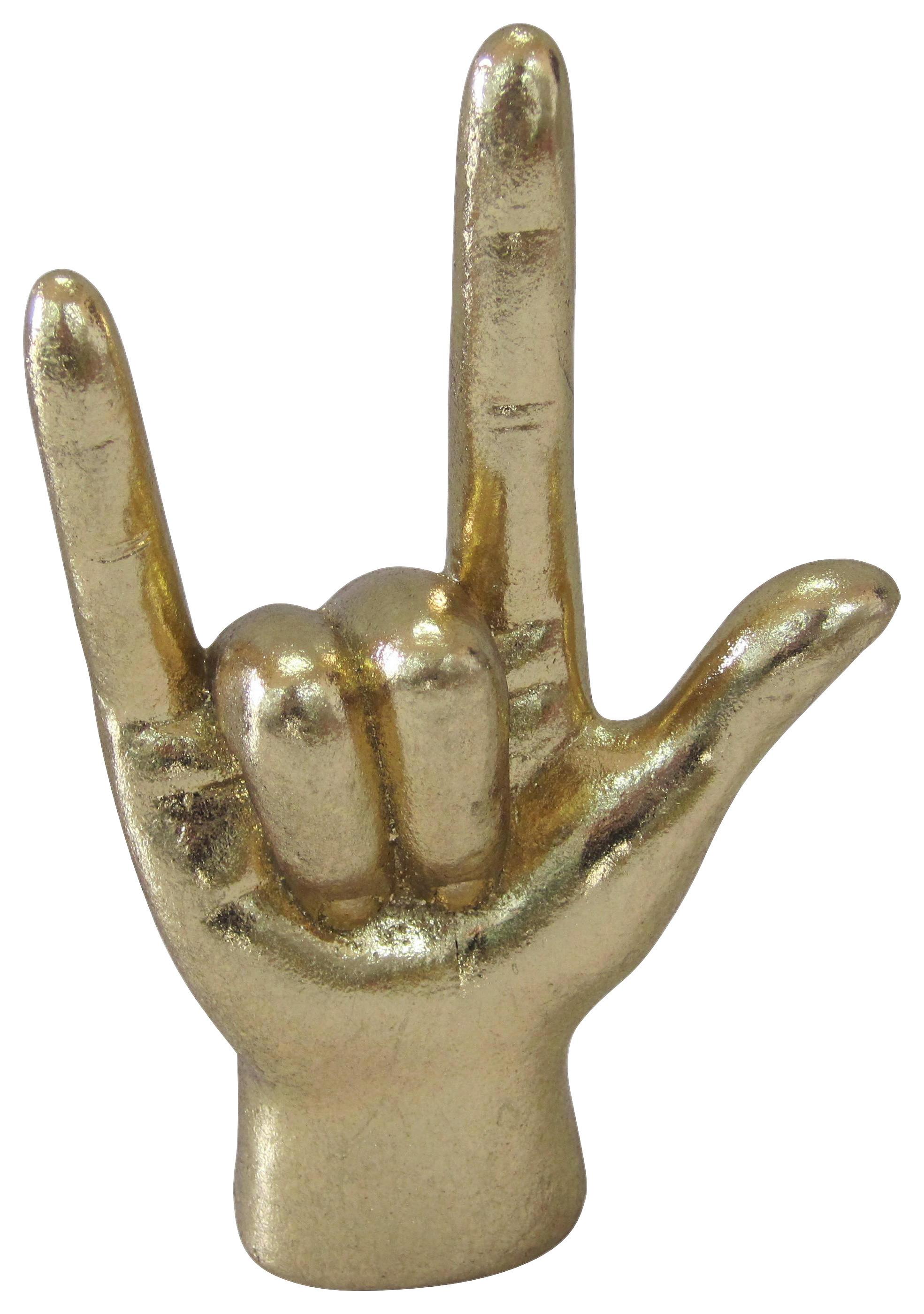 Skulptur Henry - Goldfarben, KONVENTIONELL, Kunststoff (11/6/18cm) - Luca Bessoni