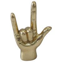 Skulptur Henry - Goldfarben, KONVENTIONELL, Kunststoff (11/6/18cm) - Luca Bessoni