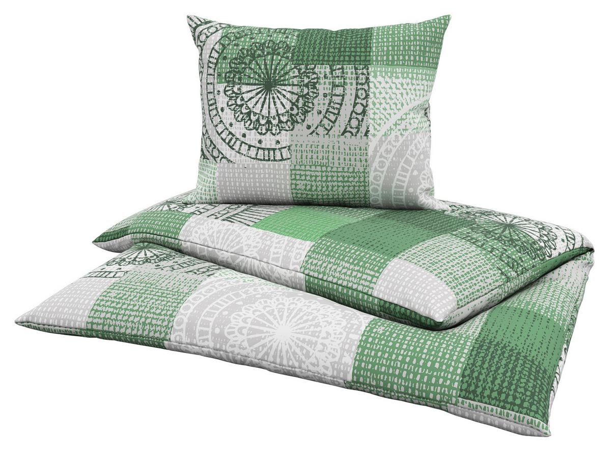 Bettwäsche Elma - Grün, MODERN, Textil - Luca Bessoni
