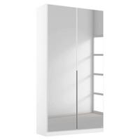 Drehtürenschrank 91cm Alabama, Weiß - Silberfarben/Weiß, MODERN, Holzwerkstoff (91/229/54cm) - Rauch Möbel