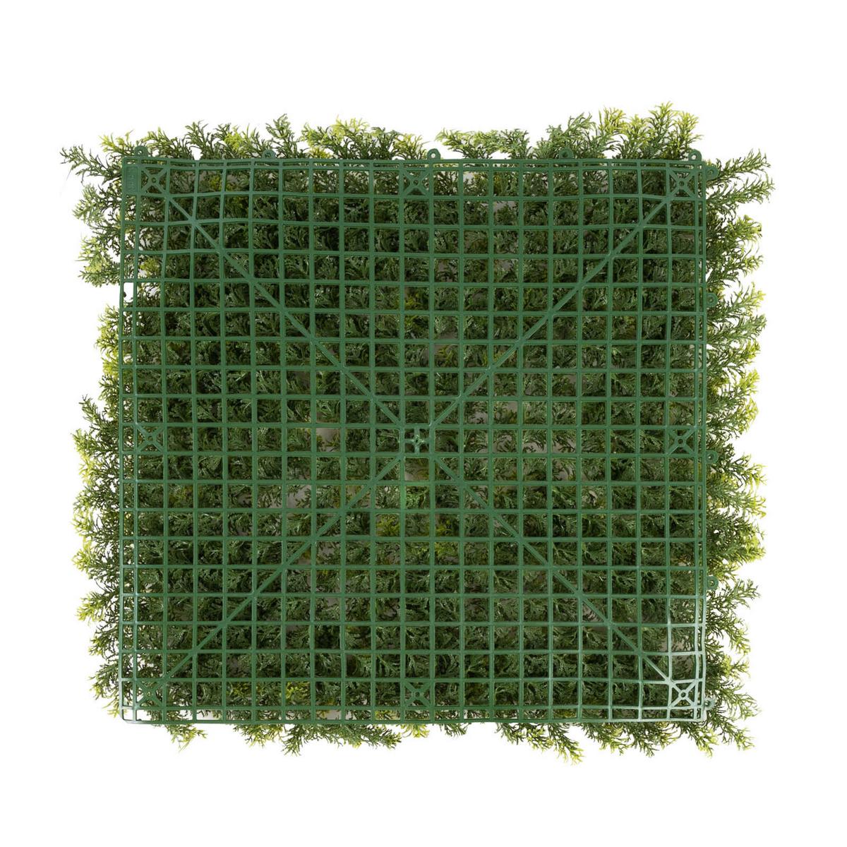 Wandverkleidung Kunstpflanze - Waldgrün/Dunkelgrün, Trend, Kunststoff (50/50cm) - FloorDirekt