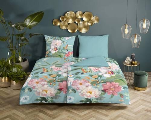 Wendebettwäsche Fungi Multicolor 155x220 cm - Multicolor, Natur, Textil (155/220cm)