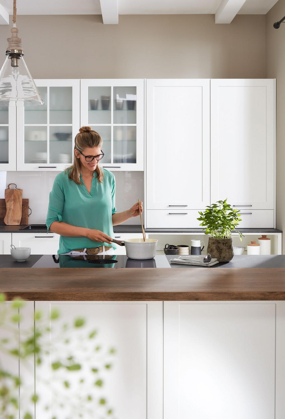 Beépíthető Konyha Neapel - tölgyfa színű/fekete, Modern, faalapú anyag - Vertico