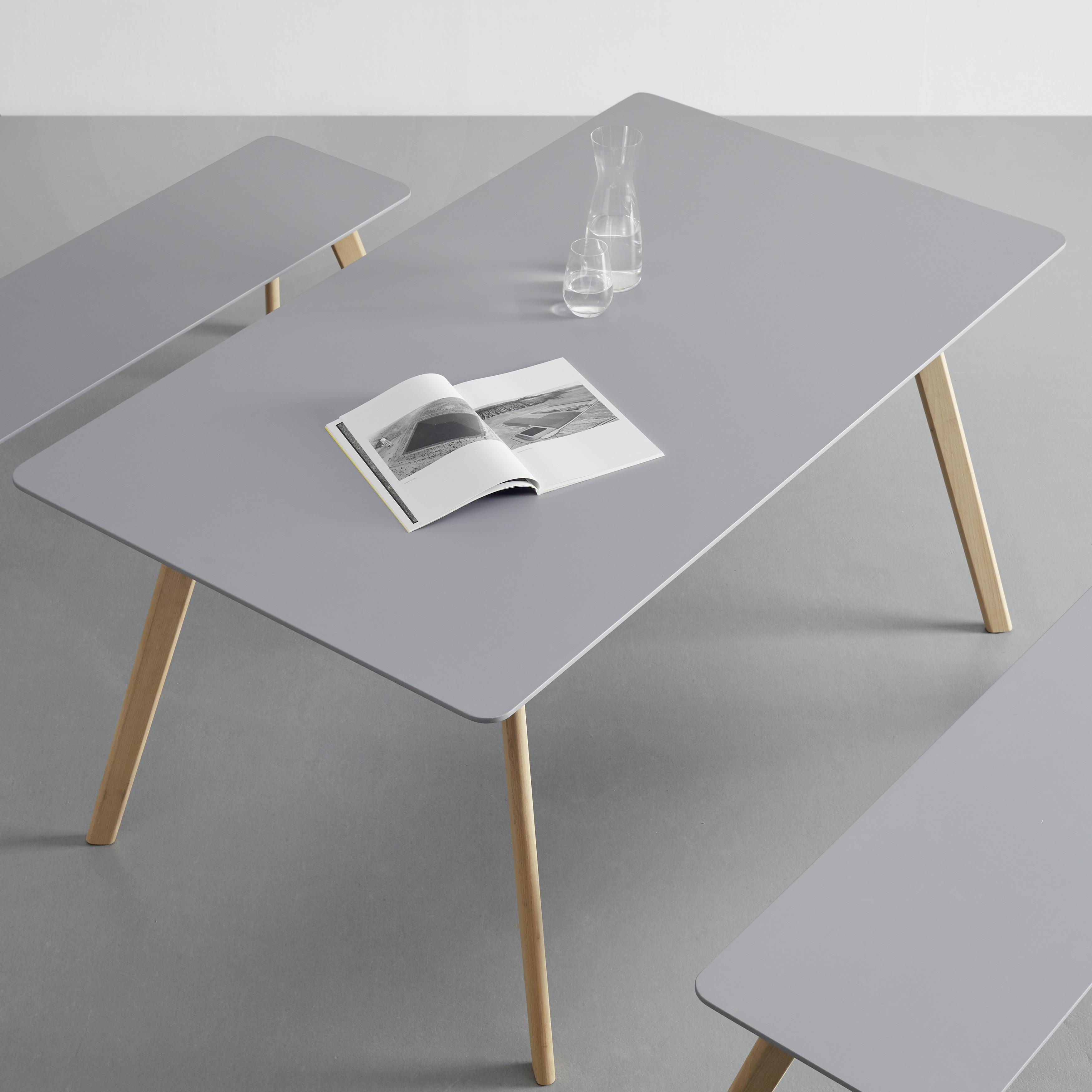 Jídelní Stůl Frieda 160x90 Cm - šedá/barvy buku, Moderní, dřevo/kompozitní dřevo (90/160/76cm) - Modern Living