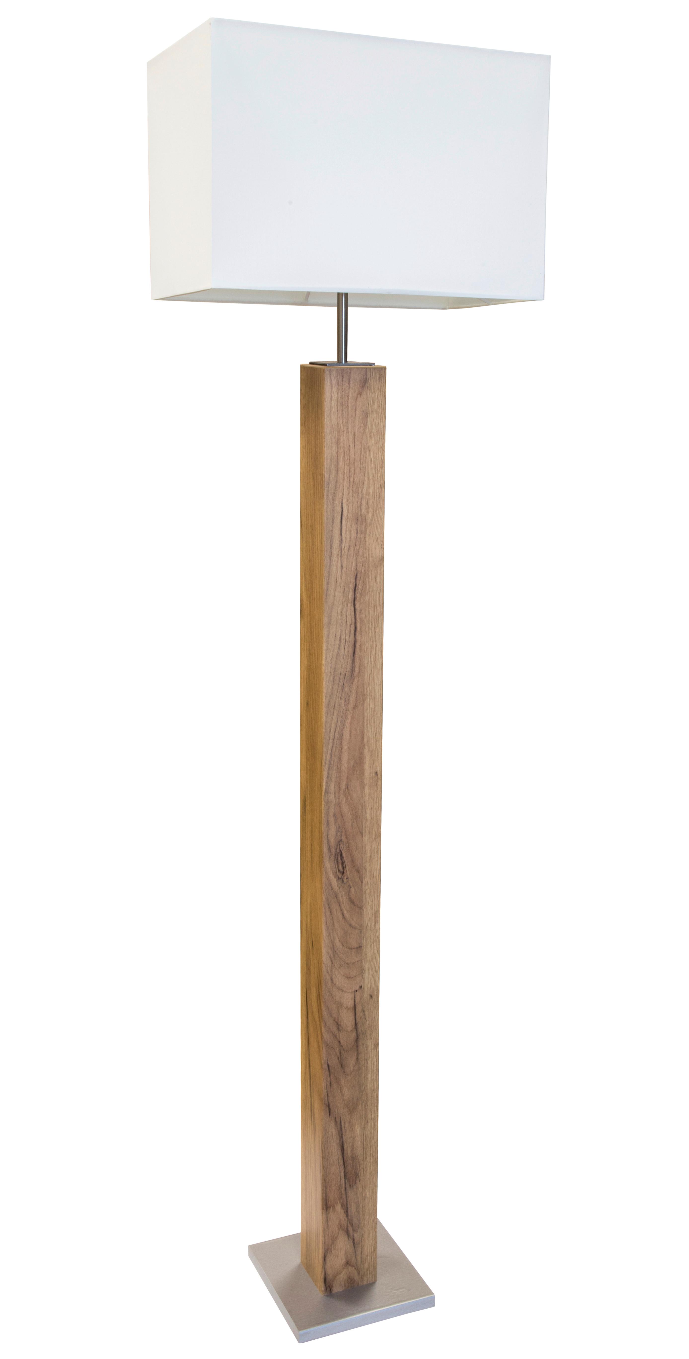 Stehleuchte 41090146 Gump - Hellbraun, Natur, Holzwerkstoff (40/27cm) - Globo