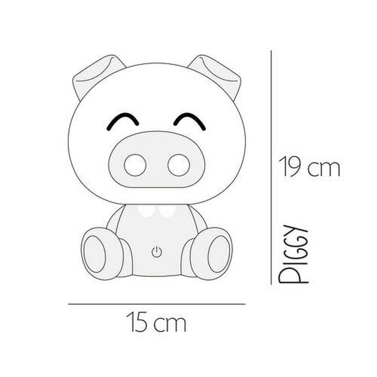 Kindertischleuchte 074/Lr - Pink, Basics, Kunststoff (15/15/19cm)