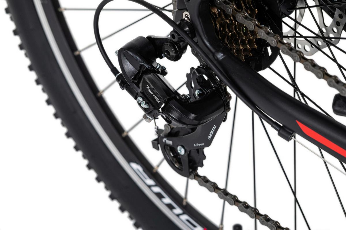 Mountainbike Hardtail 29 Zoll Morzine 21 Gänge - Rot/Schwarz, Basics, Metall (139/76/21cm) - KS Cycling