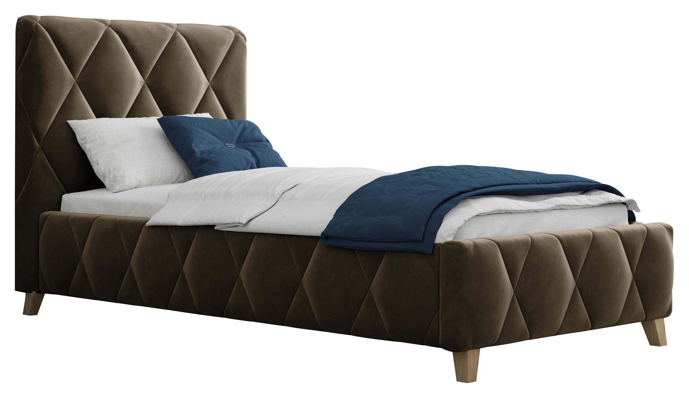 Polsterbett Trivio 90x200 cm Schlammfarbe - Schlammfarben, MODERN, Holz/Holzwerkstoff (90/200cm) - MID.YOU
