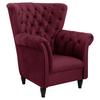 Ohrensessel Cupido - Rot/Schwarz, Design, Textil (96/112/86cm) - MID.YOU