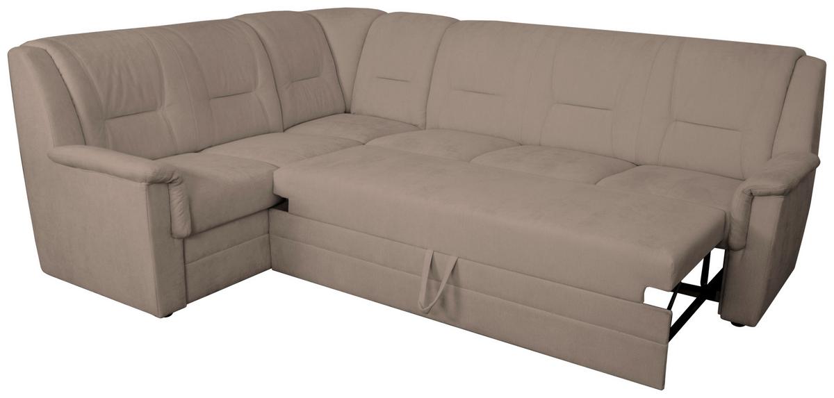 ECKSCHLAFSOFA Rafael, Taupe S: 279x224cm - Taupe/Beige, Trend, Textil (279/224cm)