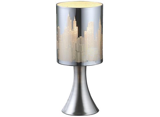 Tischleuchte Skyline - Chromfarben/Weiß, KONVENTIONELL, Kunststoff/Metall (12,5/30cm) - Luca Bessoni Tischleuchte Skyline - Chromfarben/Weiß, KONVENTIONELL, Kunststoff/Metall (12,5/30cm) - Luca Bessoni