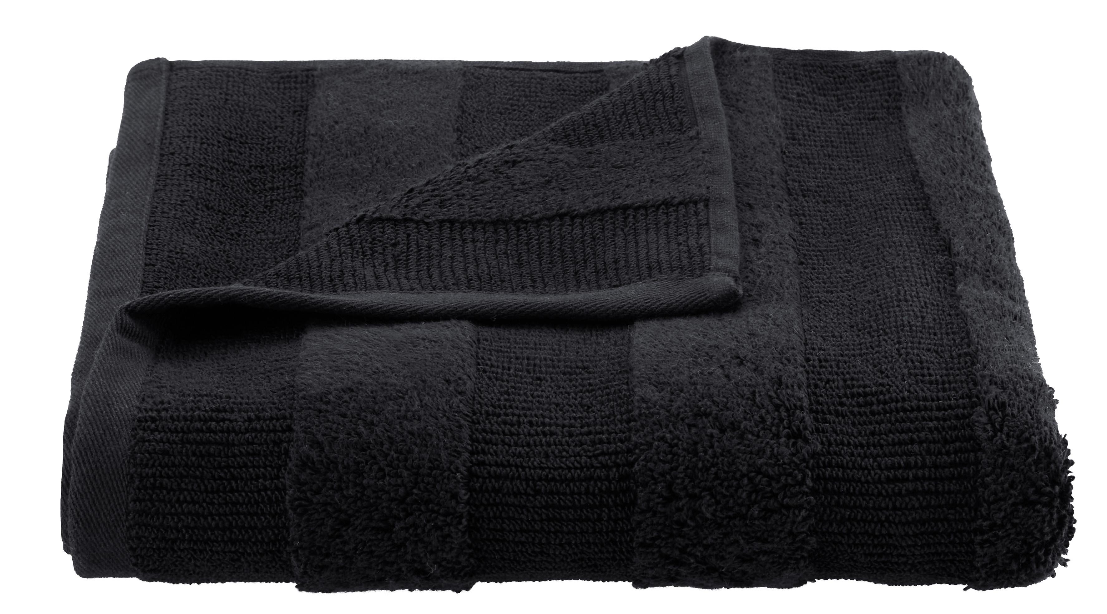Ručník Chris, 50/100cm, Černá - černá, textil (50/100cm) - Premium Living