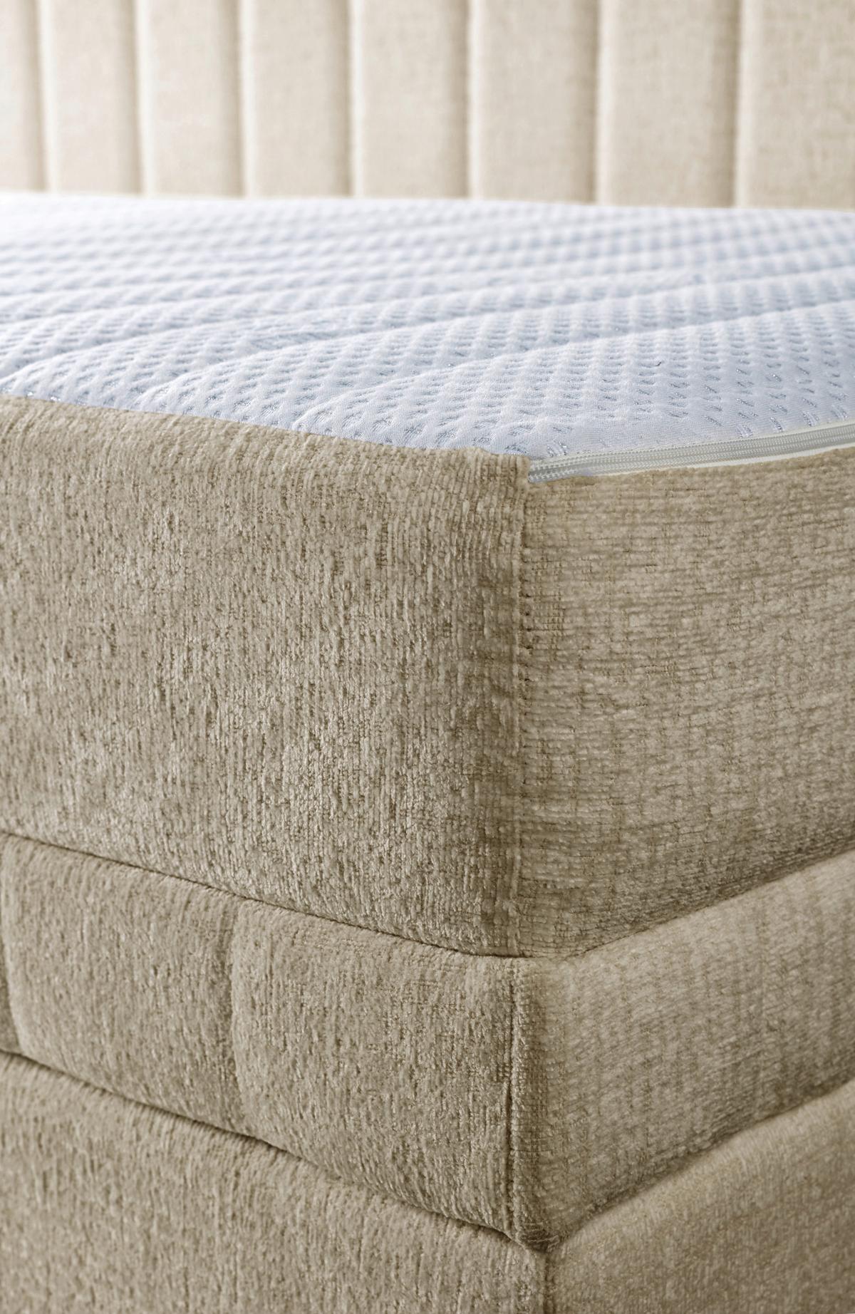 Schlafsofa Roma, Hellbraun B: 212 Cm - Hellbraun/Creme, Design, Holz/Holzwerkstoff (212/83/99cm) - MID.YOU