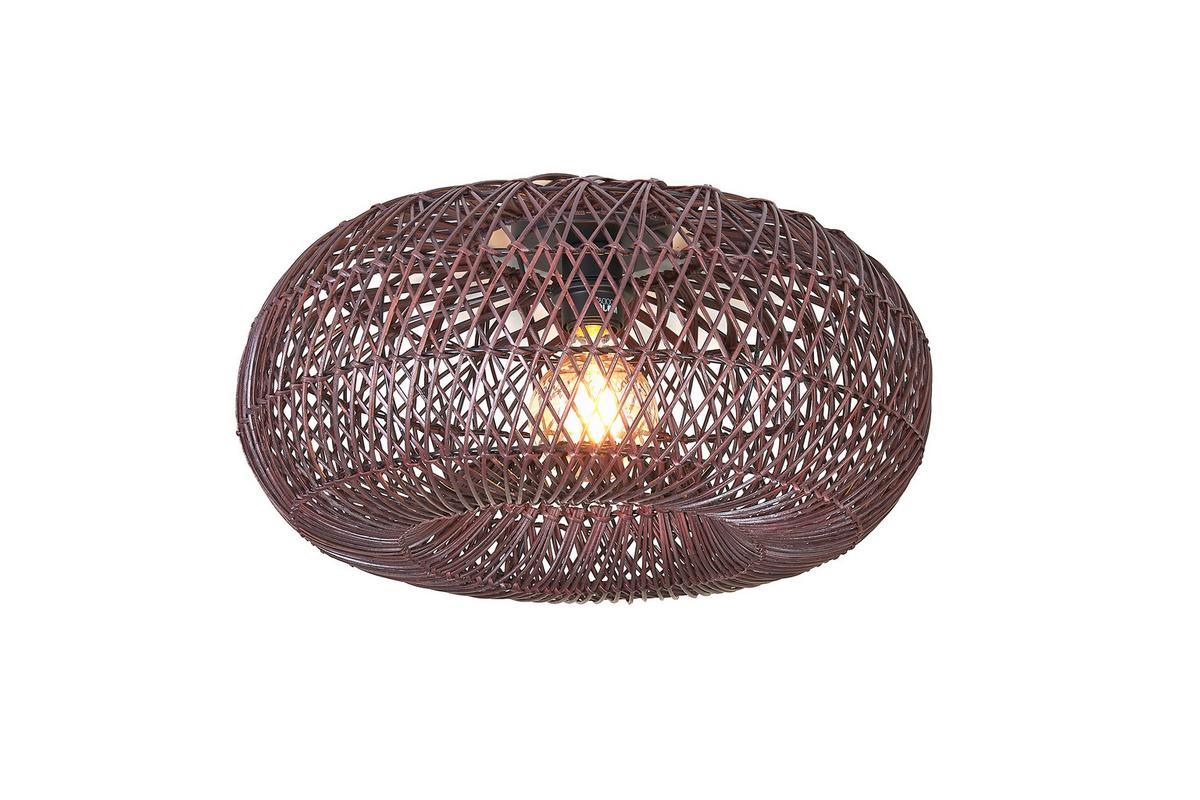 Deckenleuchte Arizona - Bordeaux, Basics, Naturmaterialien (50/23cm) - Good & Mojo