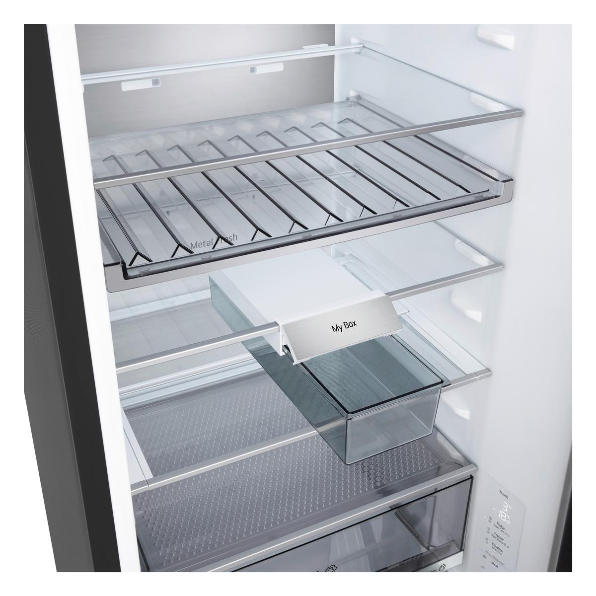Kühl-Gefrier-Kombination GBBS7 26AEV, EEKL: A - Schwarz, Basics, Metall (59,7/203/67,4cm) - LG