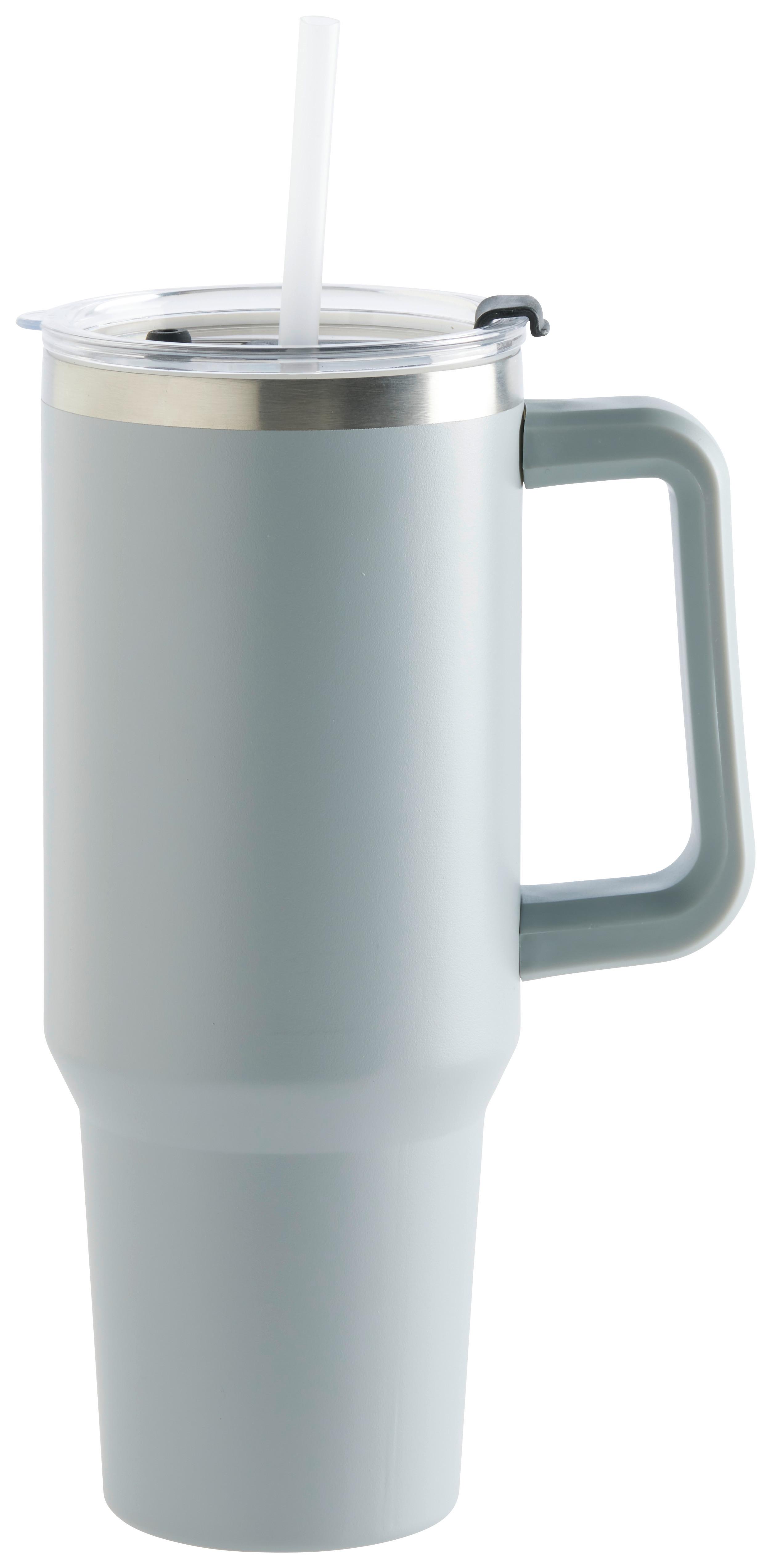 Termoizolační hrnek BETTY - světle šedá, Moderní, kov/plast (16.5/10/32cm) - Mömax