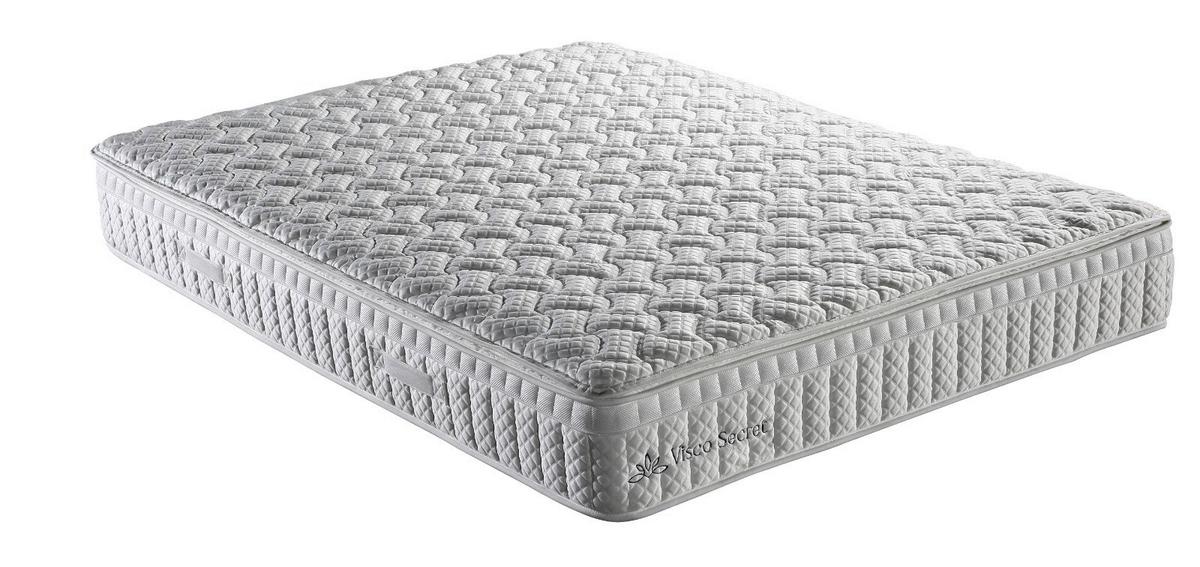 Taschenfederkernmatratze Visco Secret 160x200 cm H4 H: 27 cm - Weiß, Textil (160/200cm) - Ele