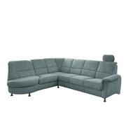 Ecksofa mit Relaxfunktion Parole Blau Chenille - Chromfarben/Blau, MODERN, Textil (236/275cm) - Livetastic