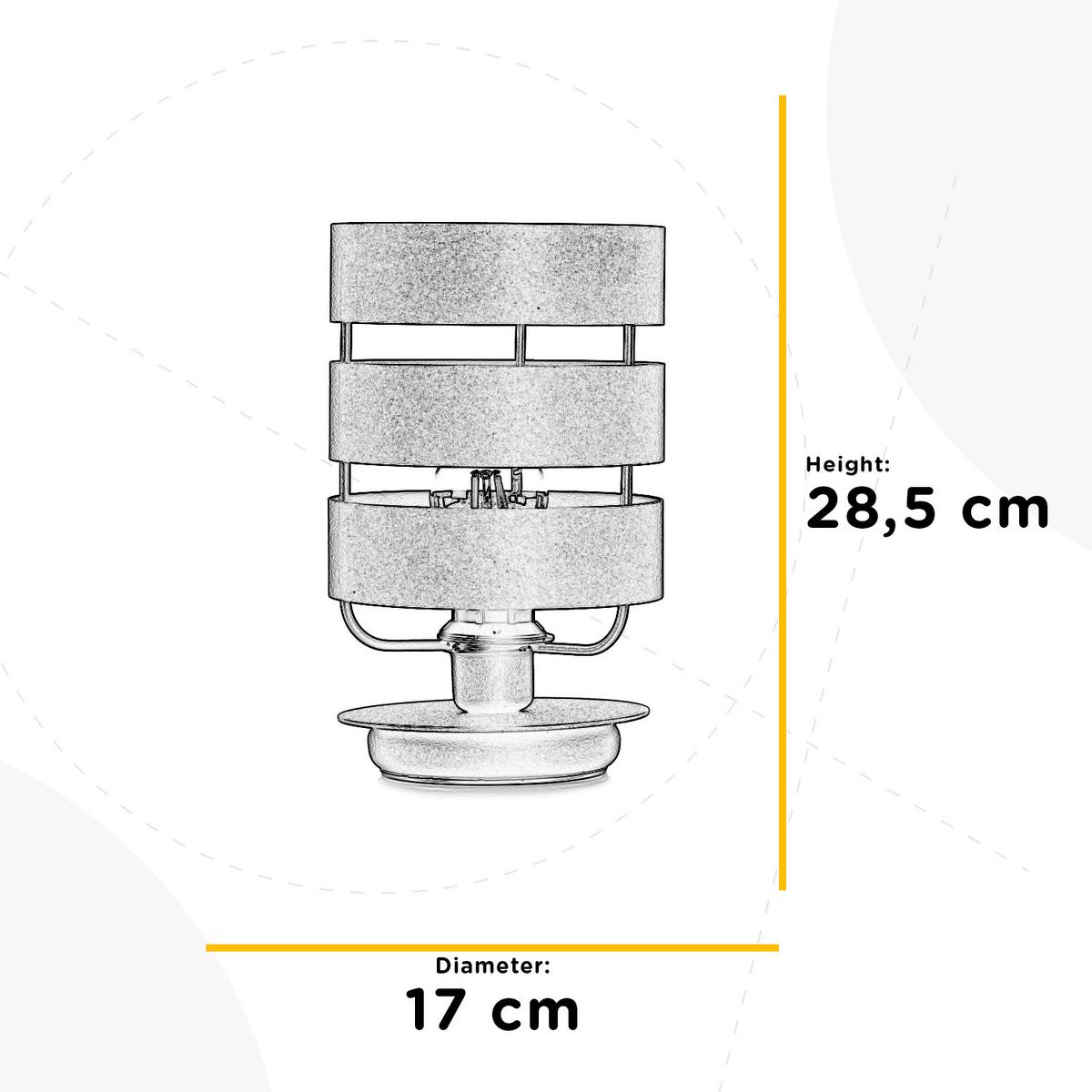 Nachttischleuchte 5028/ln - Schwarz, Design, Metall (17/28.5cm)