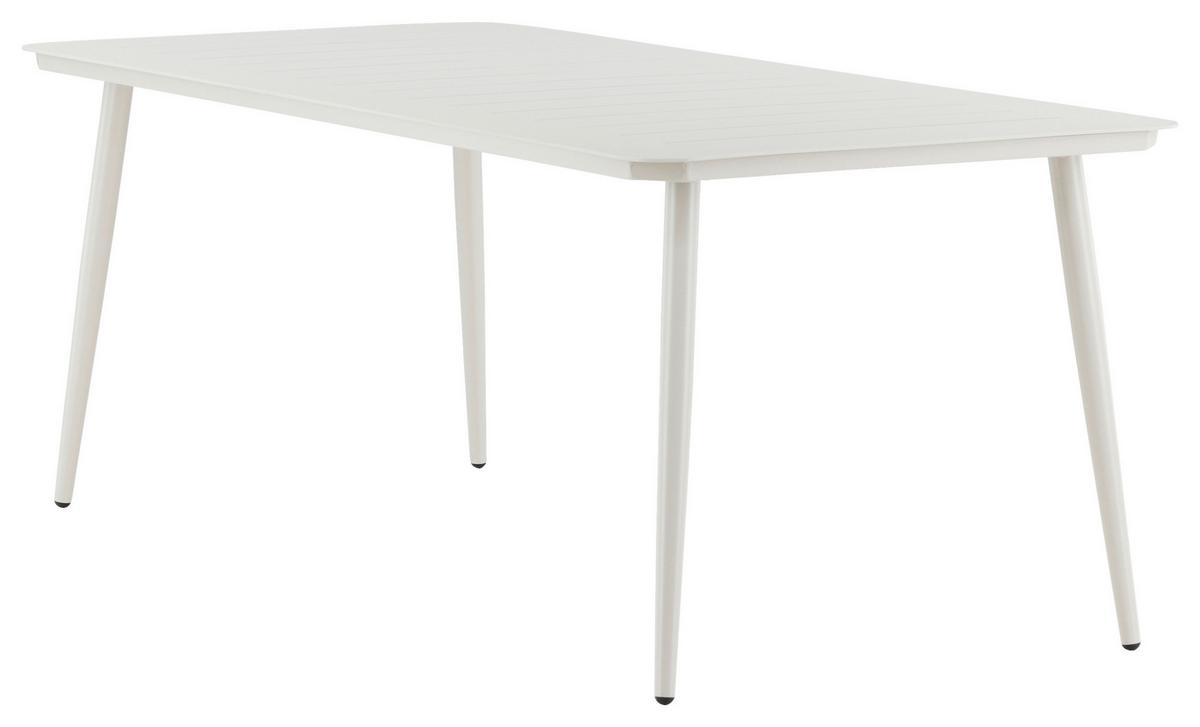 Gartentisch Lina Aluminium L 200 Cm - Beige, KONVENTIONELL, Metall (200/90/75cm) - Gardenson