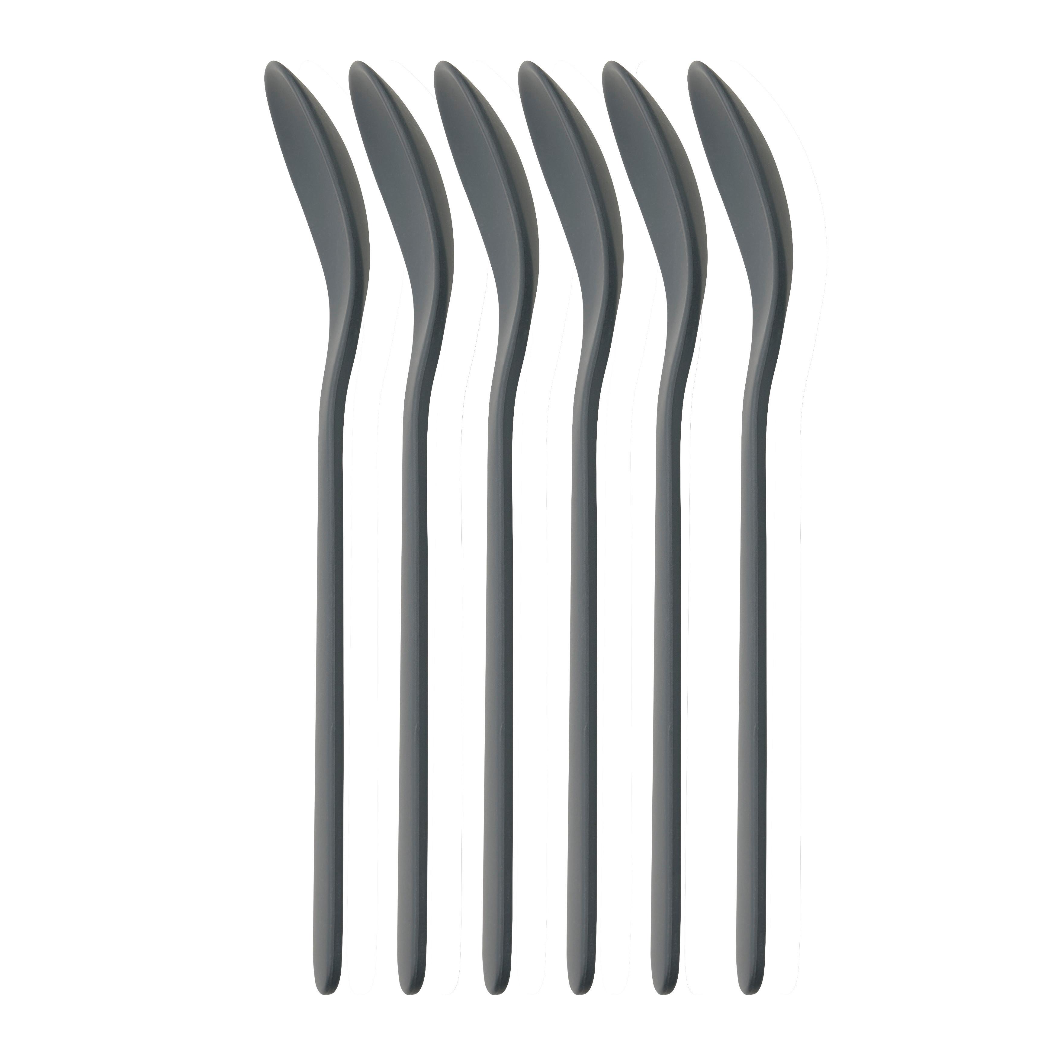 Lyžička na vajíčko KIKI - sivá, Konventionell, plast (2,5/14cm) - Mömax