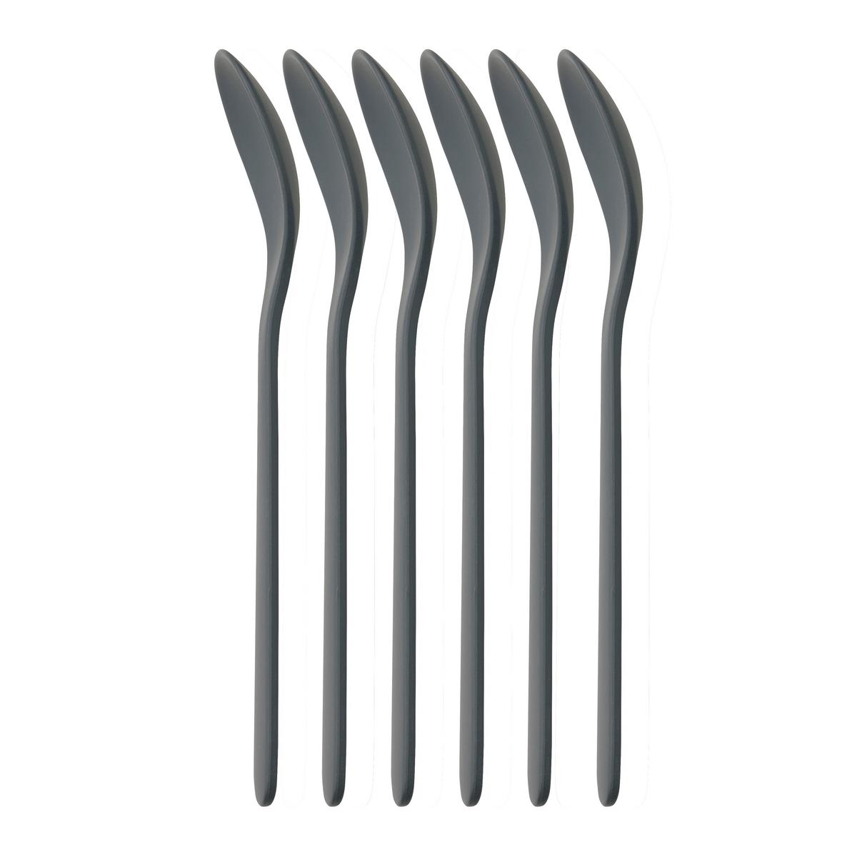 Lyžička na vajíčko KIKI - sivá, Konventionell, plast (2,5/14cm) - Mömax