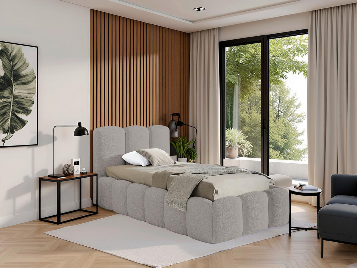 Polsterbett Artamide Grau Lf: 90x200 Cm - Grau, MODERN, Holz/Textil (90/200cm) - Livetastic