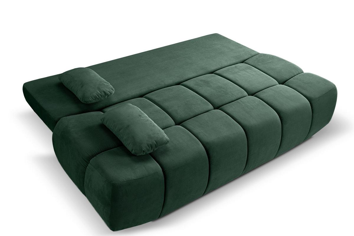 Schlafsofa Lauder Smaragdgrün B: 207cm - Smaragdgrün/Schwarz, Basics, Holz/Textil (207/93/105cm) - MID.YOU