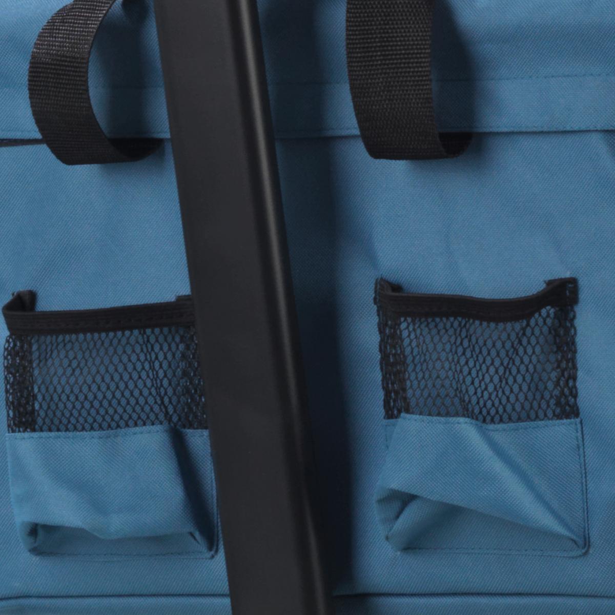 Bollerwagen Hoberg Blau Max. 80 Kg Faltbar, Feststellbremse - Blau, Basics, Kunststoff/Textil (142,5/52/102cm)