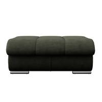 Hocker Multi - Chromfarben/Dunkelgrün, MODERN, Textil (100/43/80cm) - Luca Bessoni