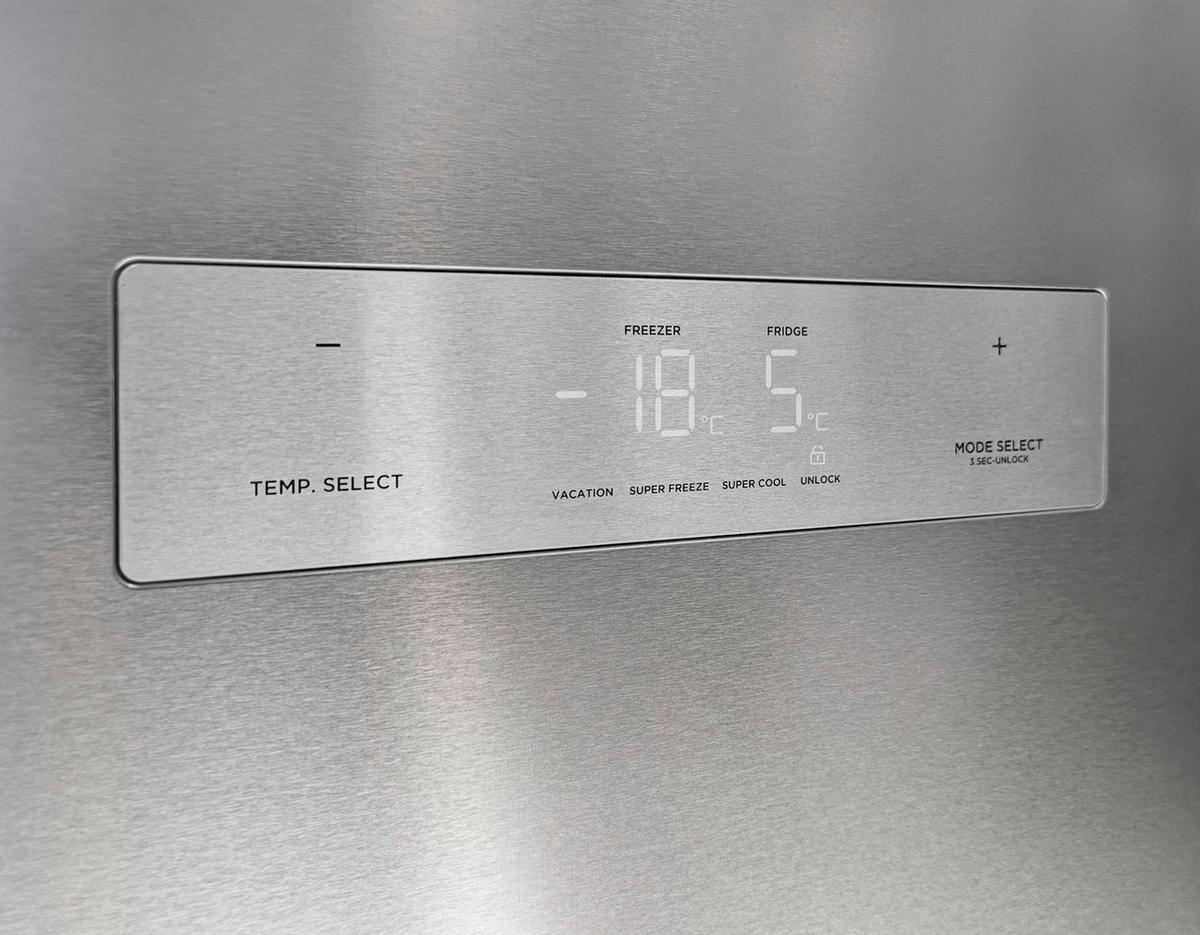 Side-By-Side Edelstahlfarben LED-Display - Edelstahlfarben, KONVENTIONELL, Metall (91/177,5/69,8cm)