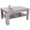 Couchtisch mit Ablagefach Nizza 2, Betonoptik Hell - Hellgrau, MODERN, Holzwerkstoff (100/45/60cm)