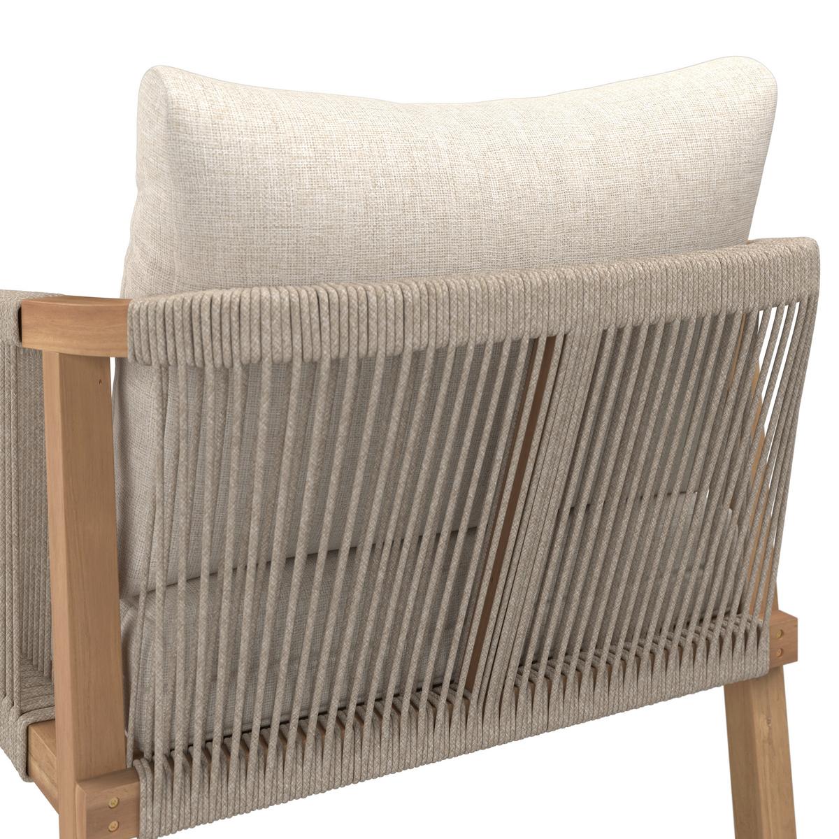 Loungegarnitur Talinn - Akaziefarben, MODERN, Holz (100/65/36cm) - Beldano