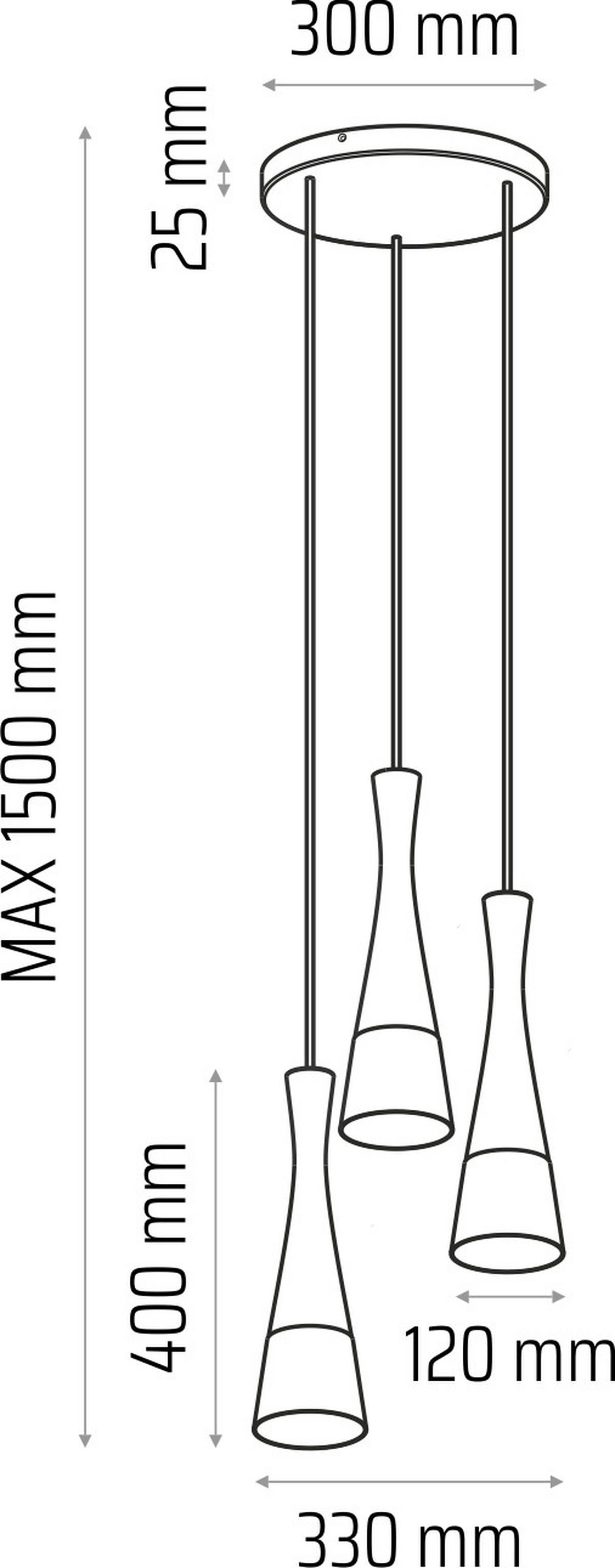 Hängeleuchte 8511545 Vegas2,3-Fl,eiche,cell - Eichefarben/Weiß, Natur, Holz/Textil (30/150cm)