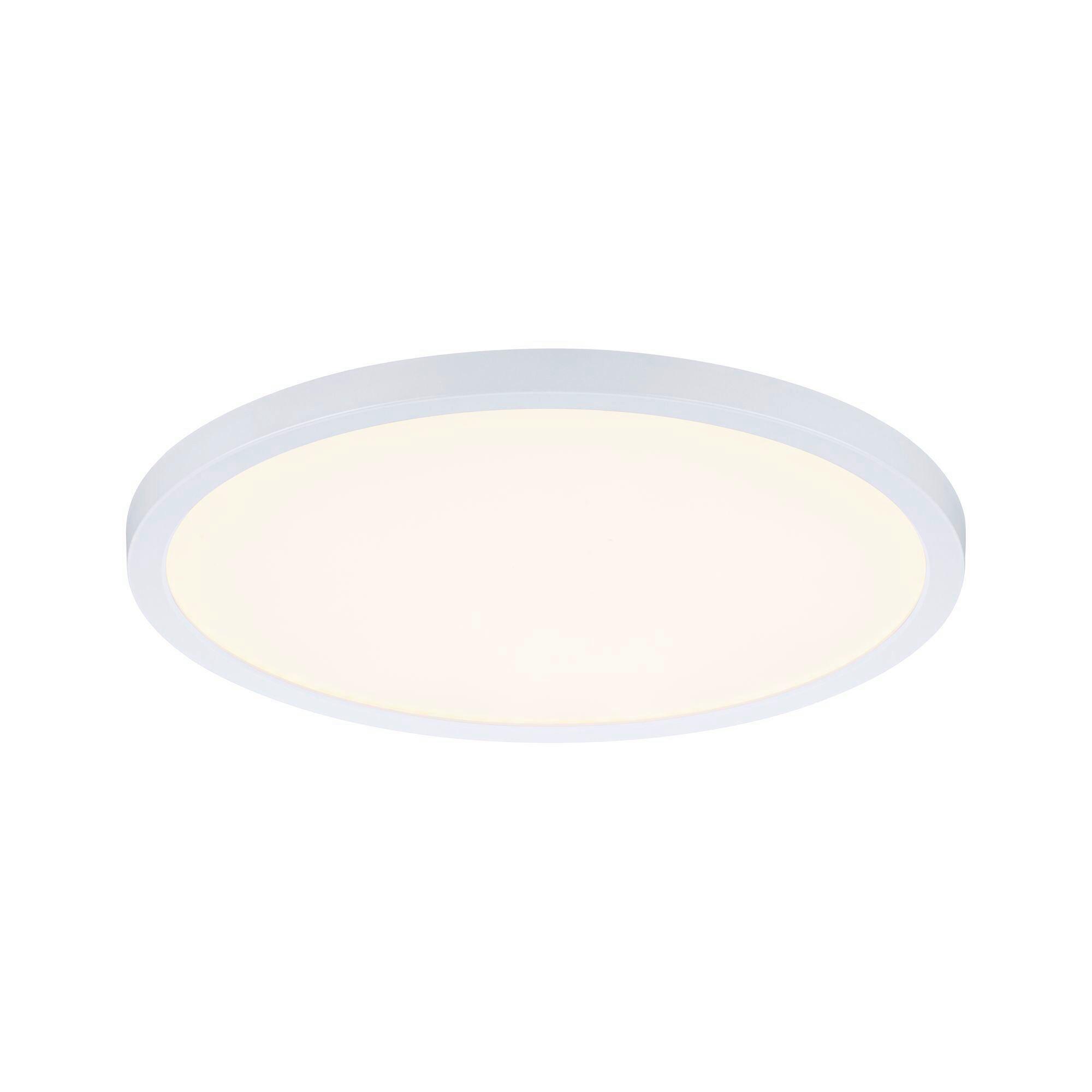Led-paneel Ø 23 Cm Rund Dimmbar - Weiß, Design, Kunststoff (23/1cm) - Paulmann